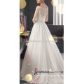 Personalizado de alta calidad de encaje hermoso vestido de novia vestido de novia